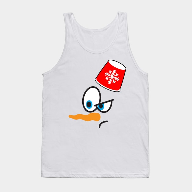 snowman face Tank Top by MZeeDesigns